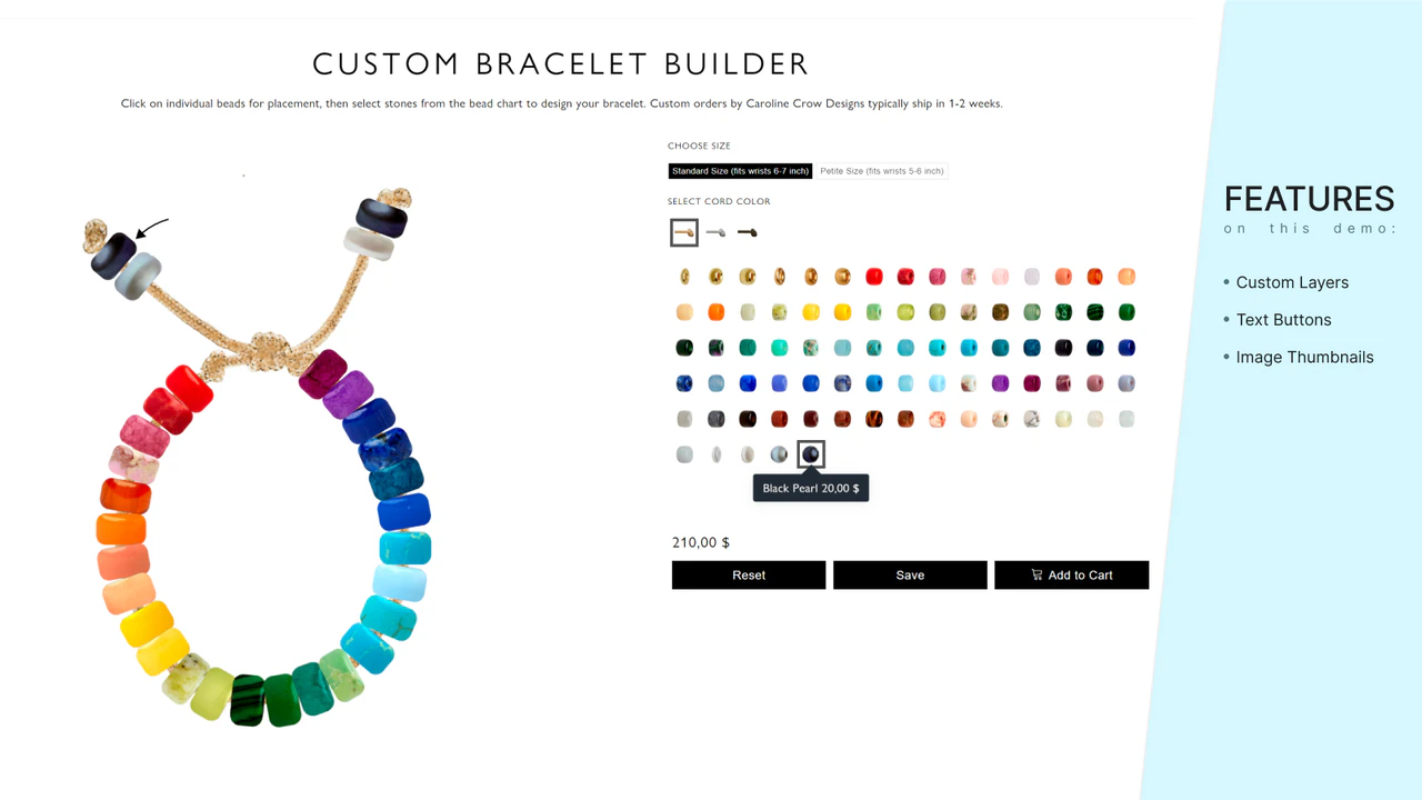 Custom Product Builder Features