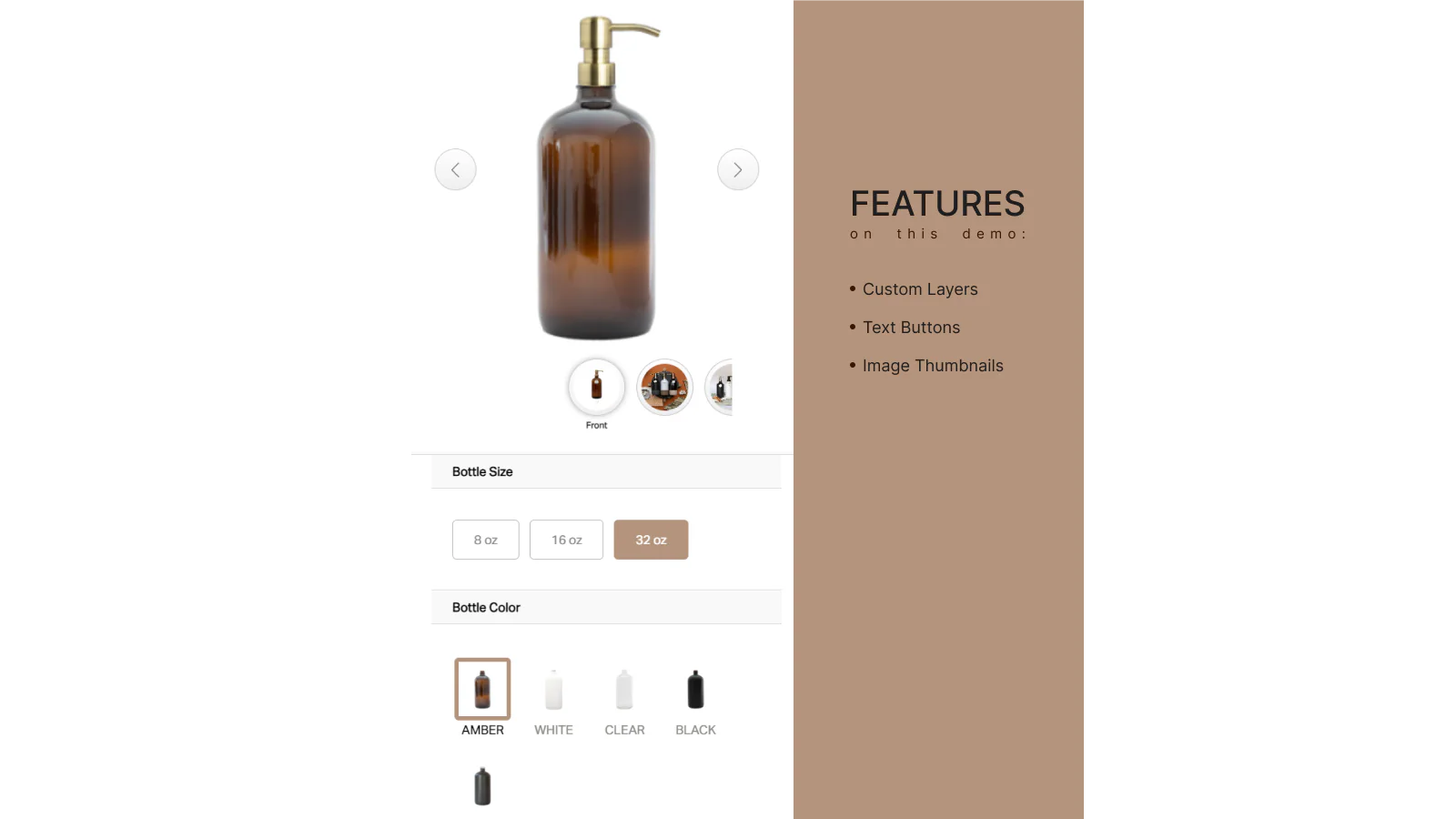 Custom Product Builder Features