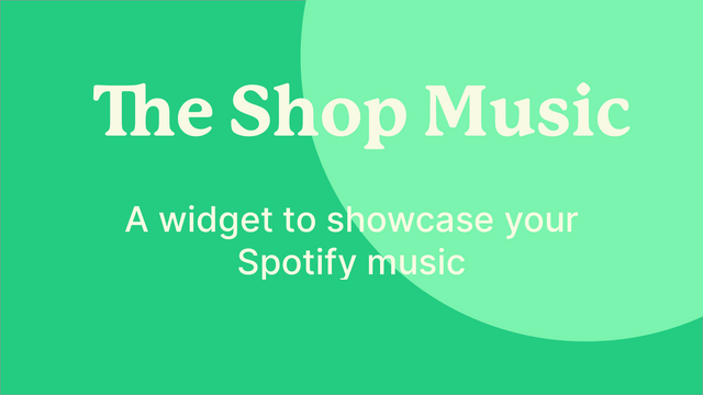 En widget til at vise din Spotify musik