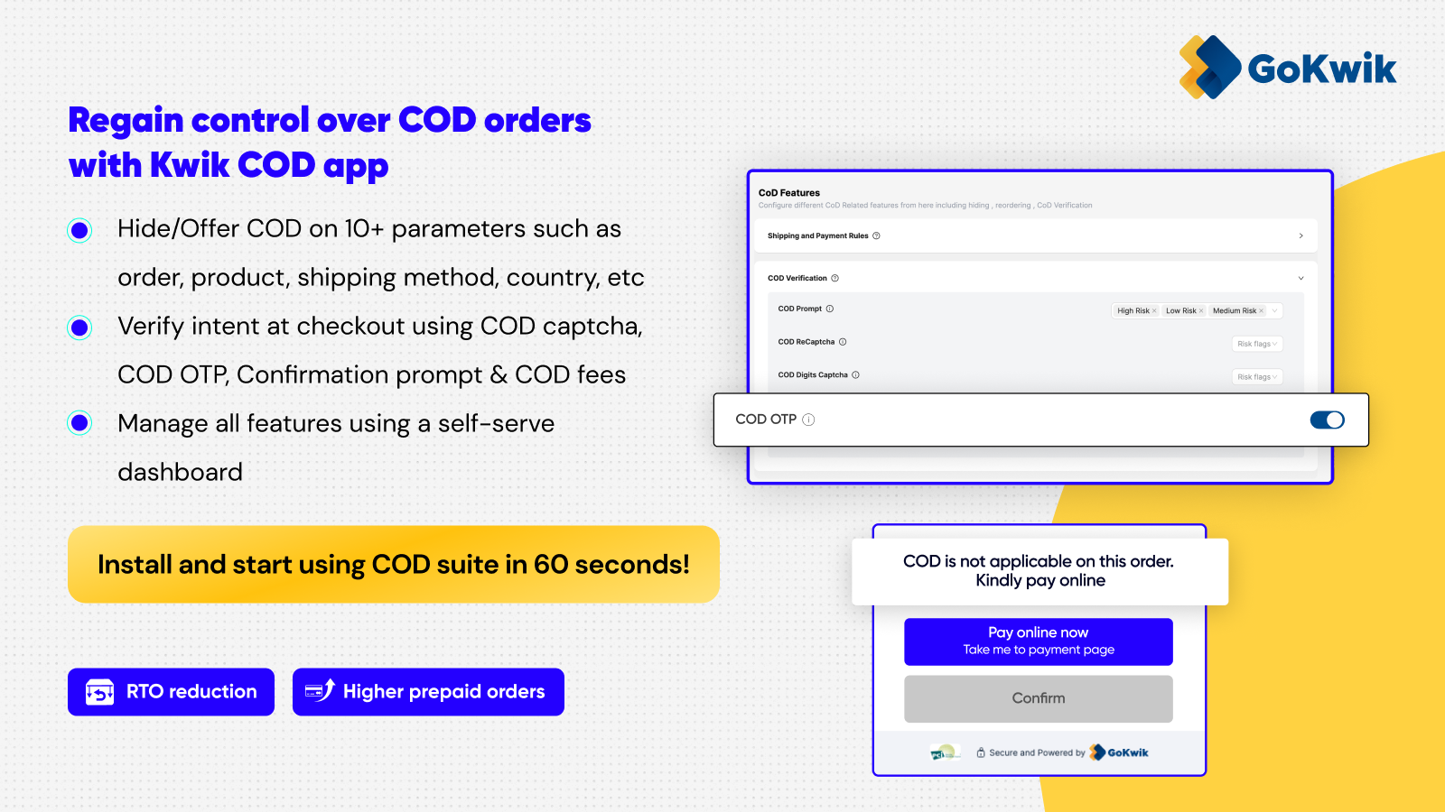 Kwik COD: One-Stop Smart postopkrævning Suite For e-handelswebsteder