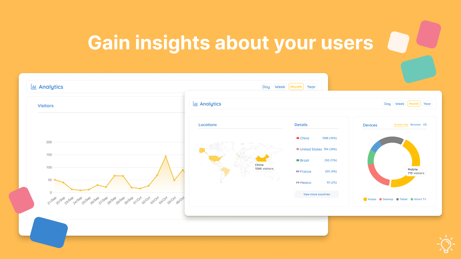 Gain insights about your users