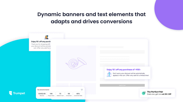 Dynamic banners and text elements