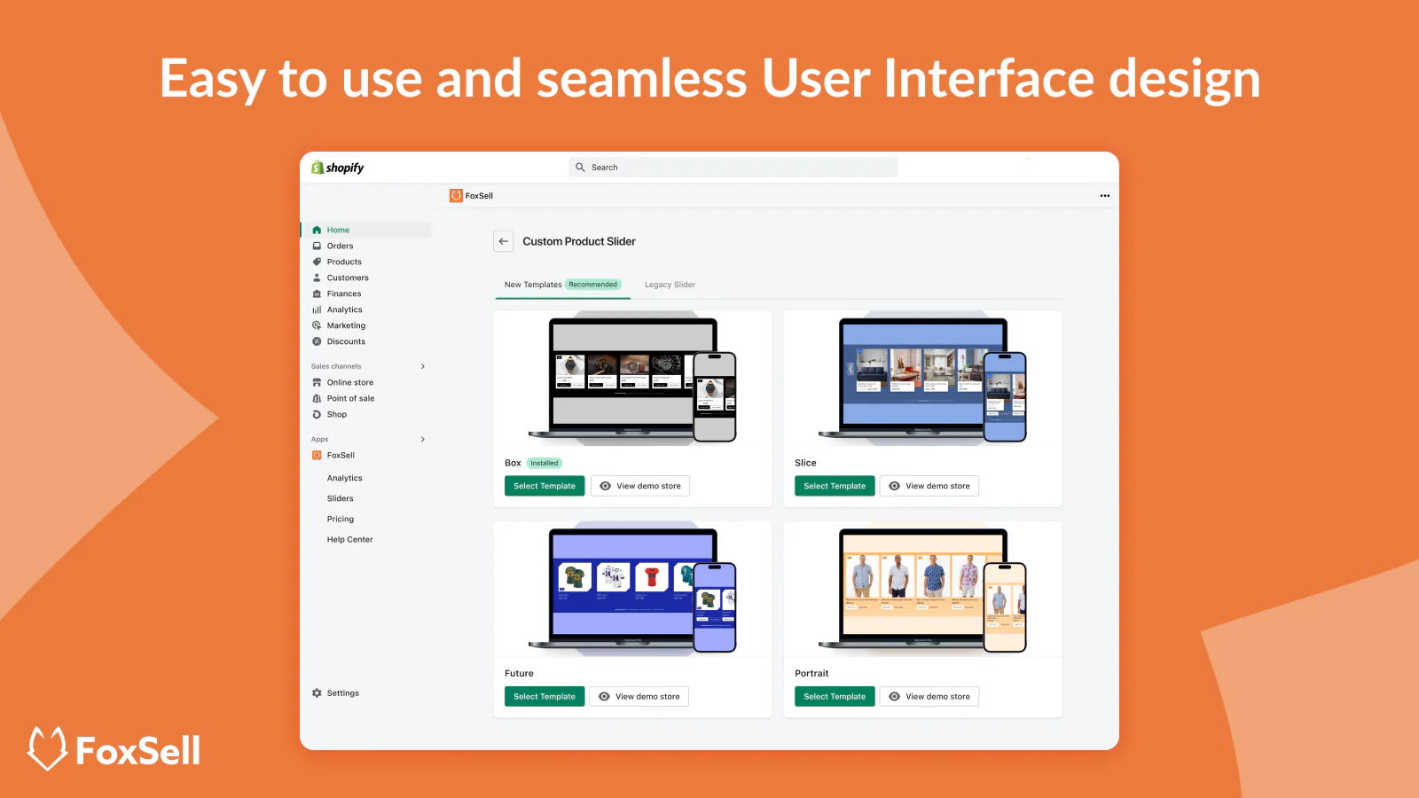 Fácil de usar y UI sin interrupciones