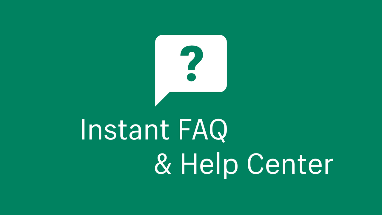 RT: Instant FAQ, Help Center Screenshot