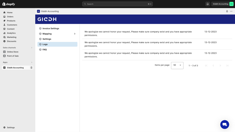 Giddh Accounting Screenshot