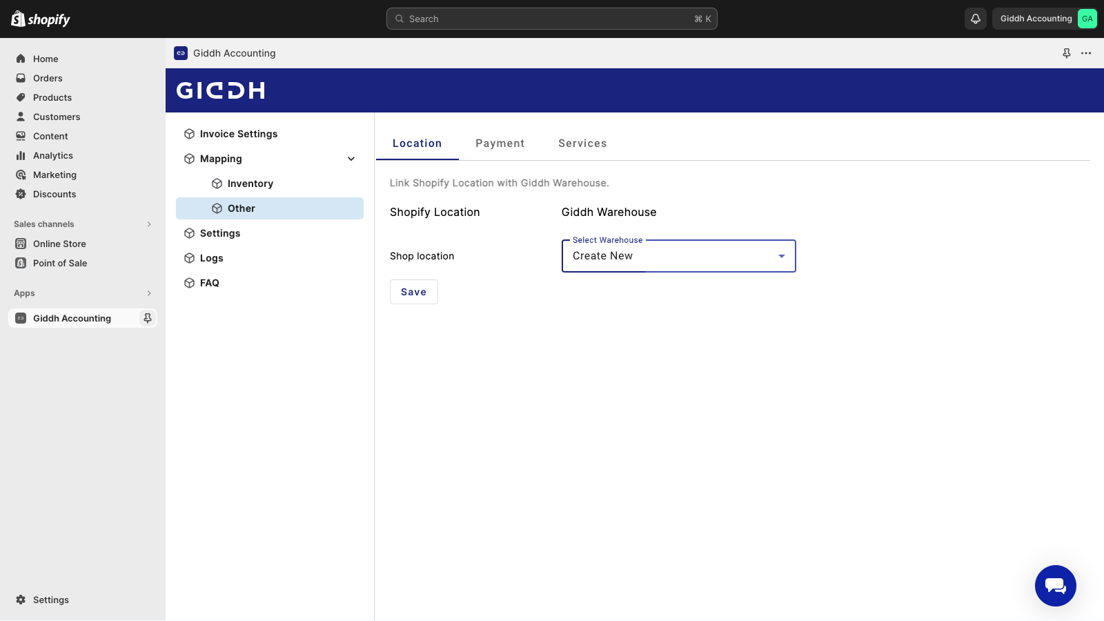 Giddh Accounting Screenshot