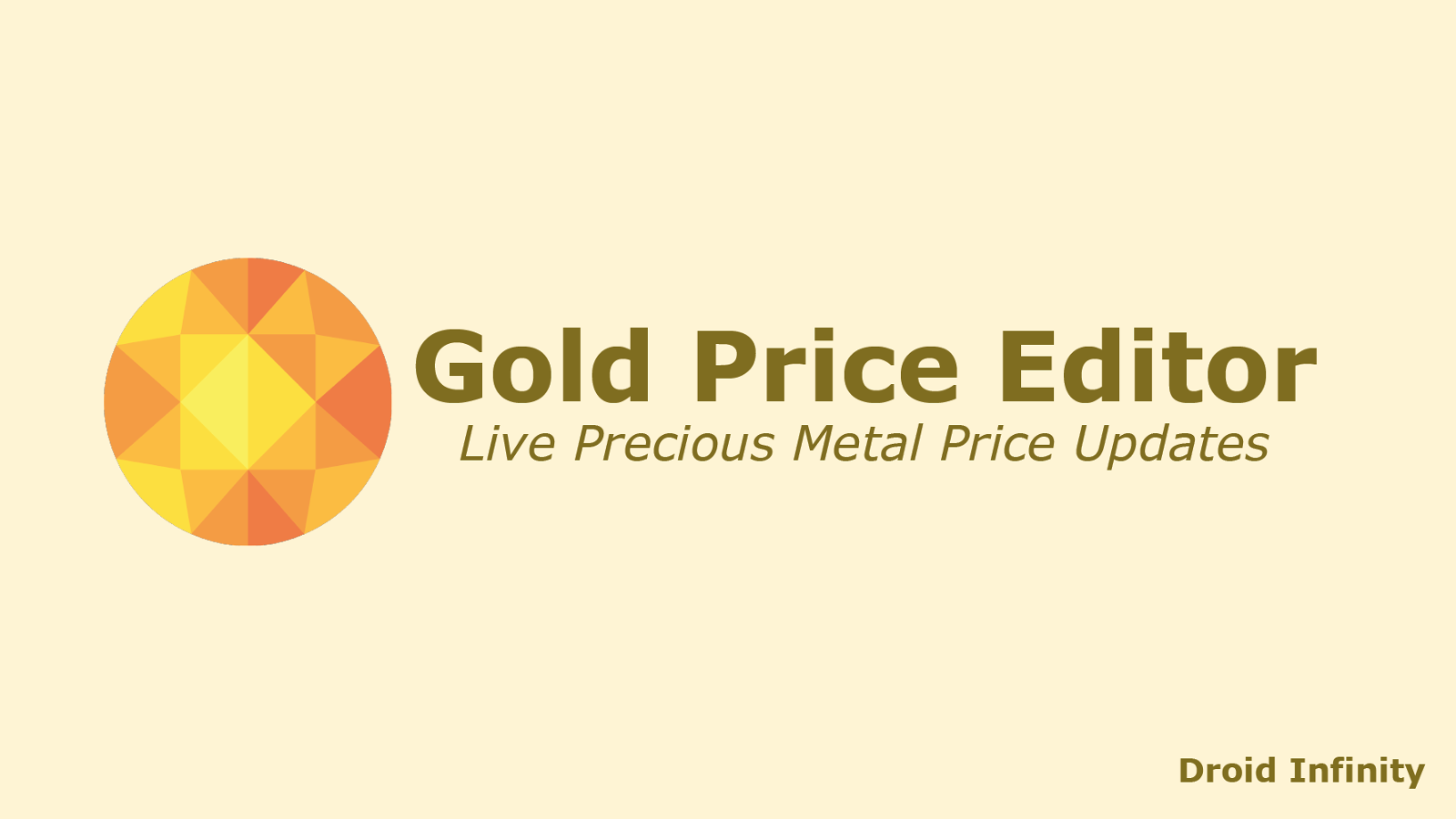 Aplicación Live Gold Price Editor