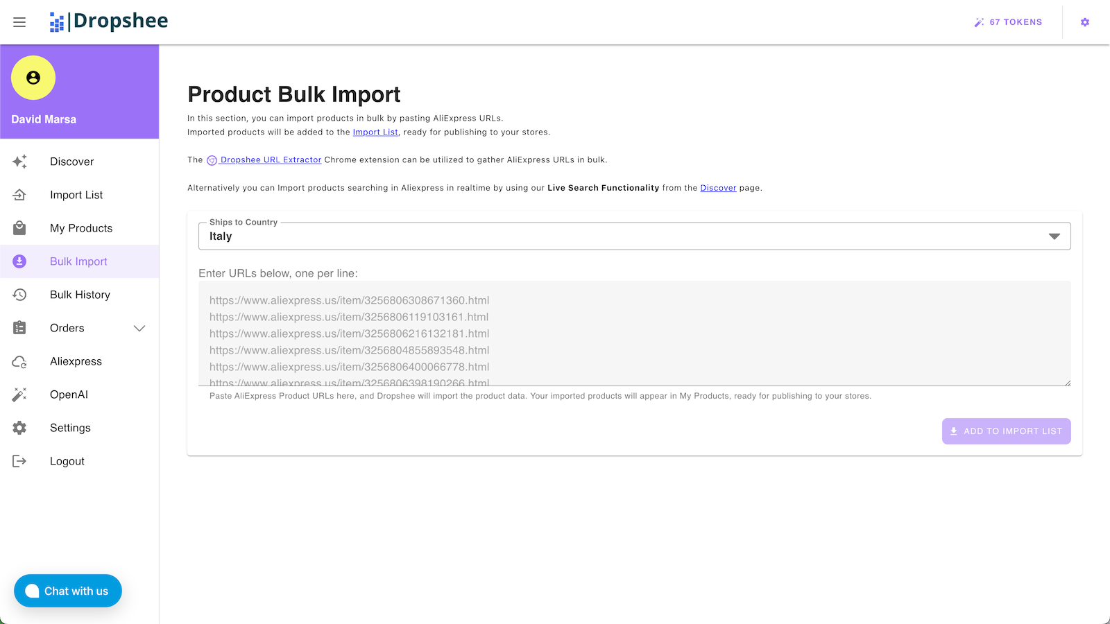 Unlimited Bulk Import Products