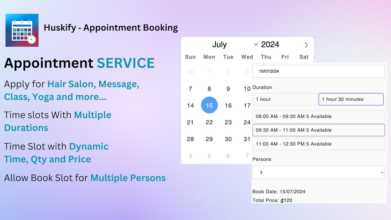 Appointment Service For Hair Salon, Message