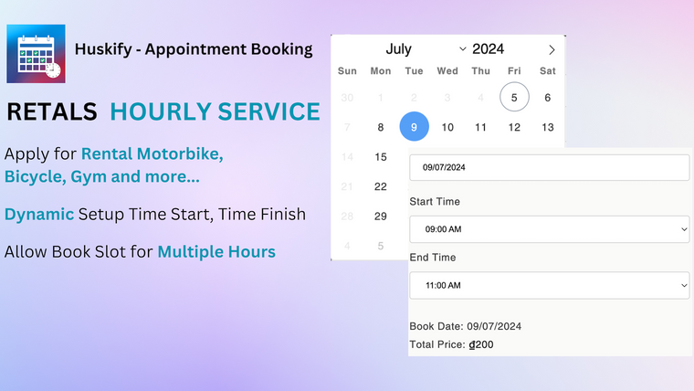 Huskify ‑ Appointment Booking Screenshot