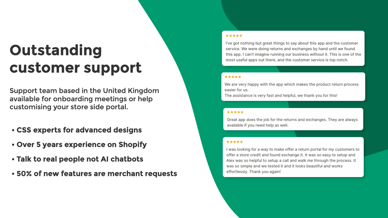 Contact our amazing support team if you require any assistance