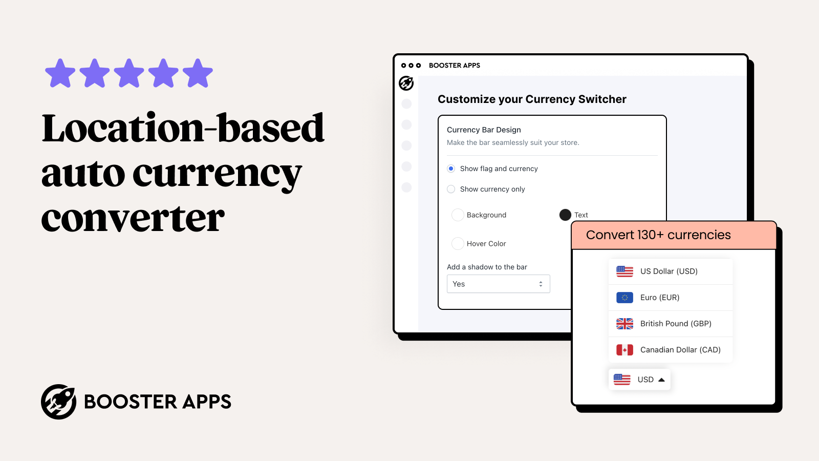 MULTI CURRENCY CONVERTER HERO - Booster Apps: Auto Currency Converter |  Shopify App Store