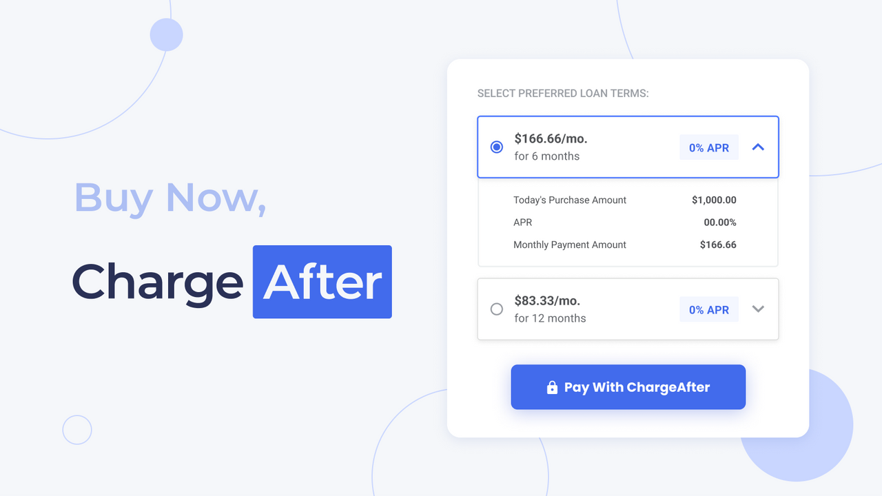 ChargeAfter Financing Platform