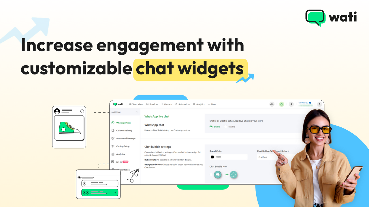 Øg engagement med tilpasselige chatwidgets