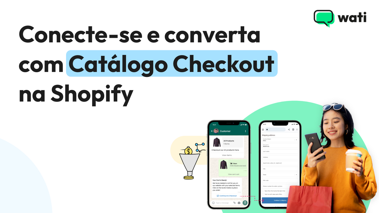 Conecte-se e converta com Catálogo Checkout na Shopify