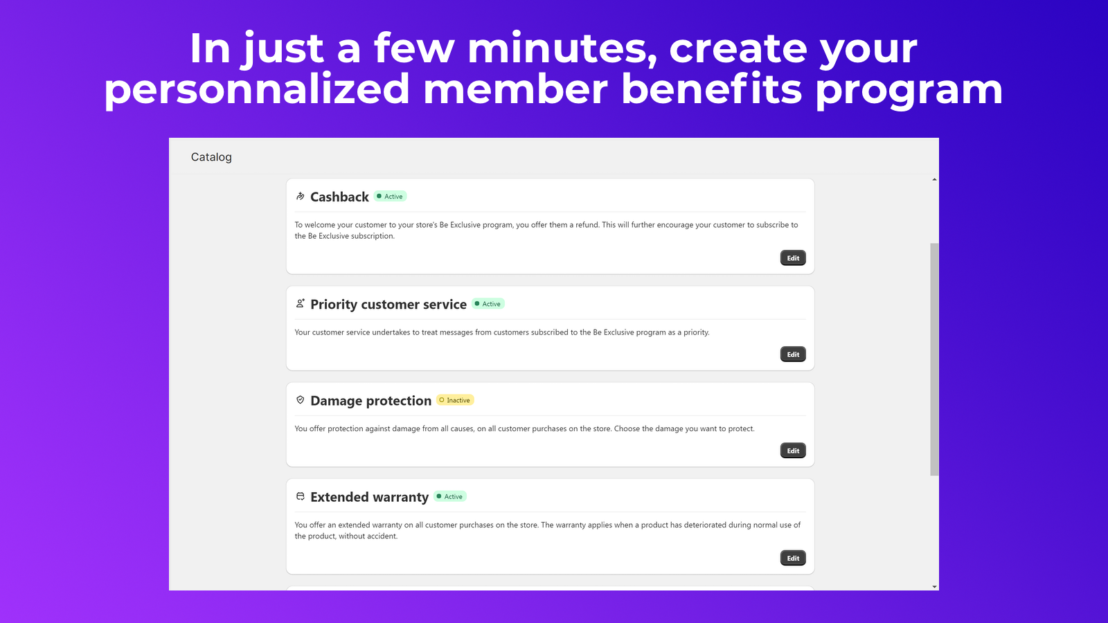 In just a few minutes, create your personalized member benefits 