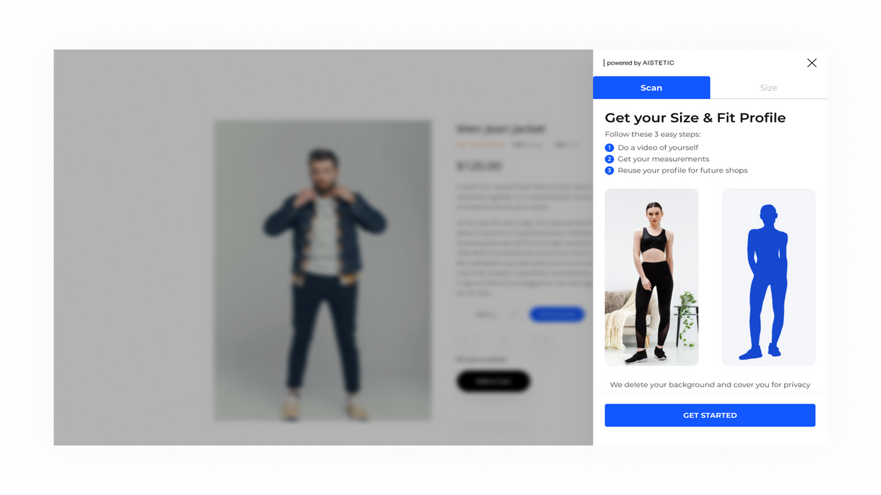 Size & Fit Landing Page