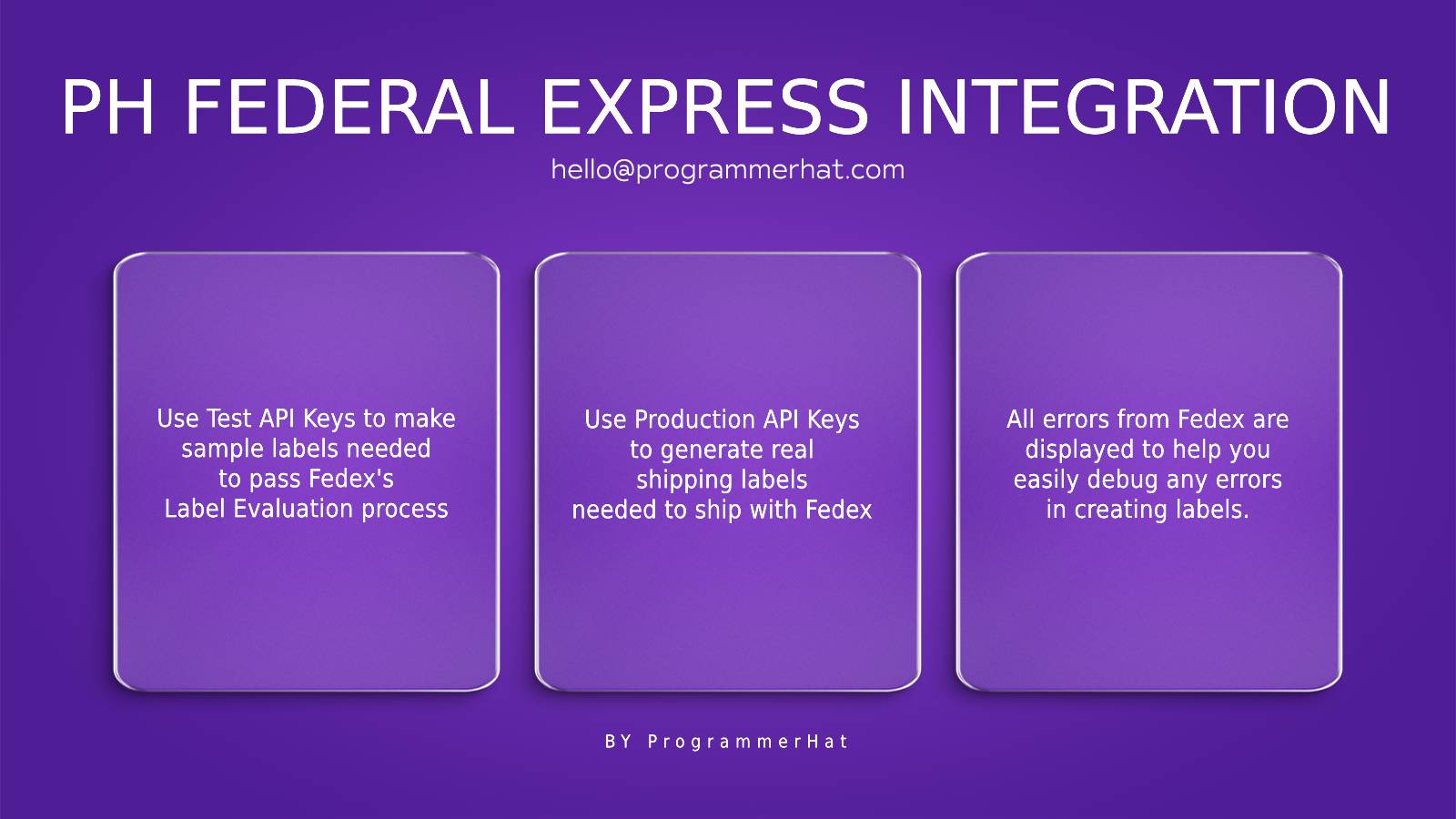 PH Federal Express Integration Screenshot