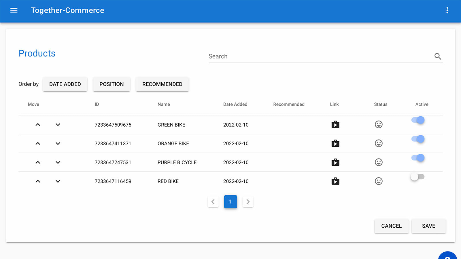 Selecciona tus productos que quieres publicitar