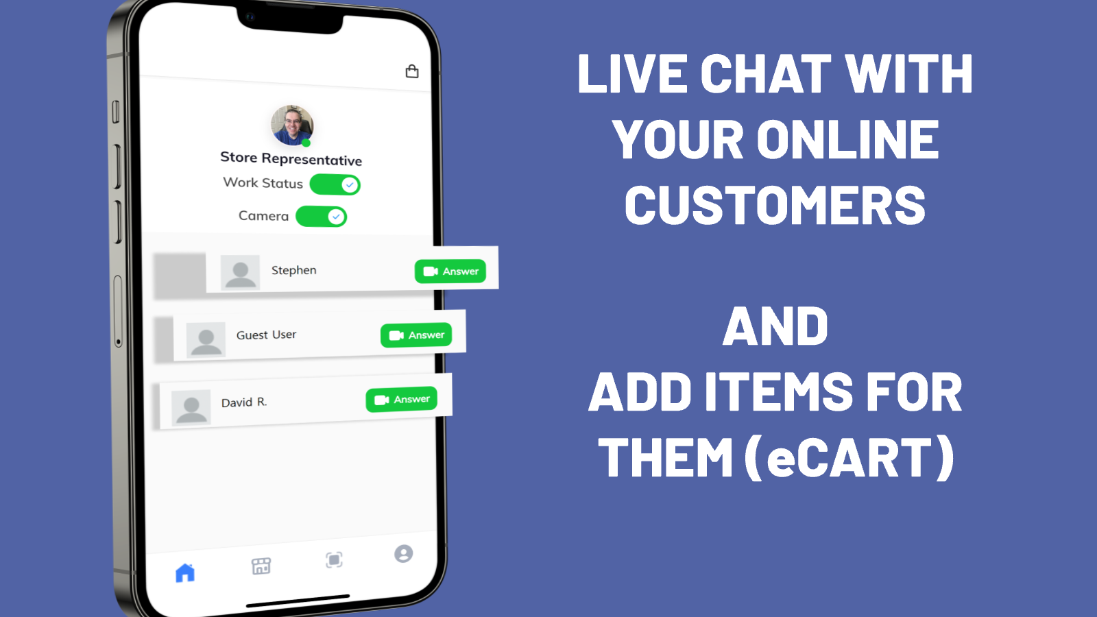 Live Chat With Your Online Customers And Add Items For Them