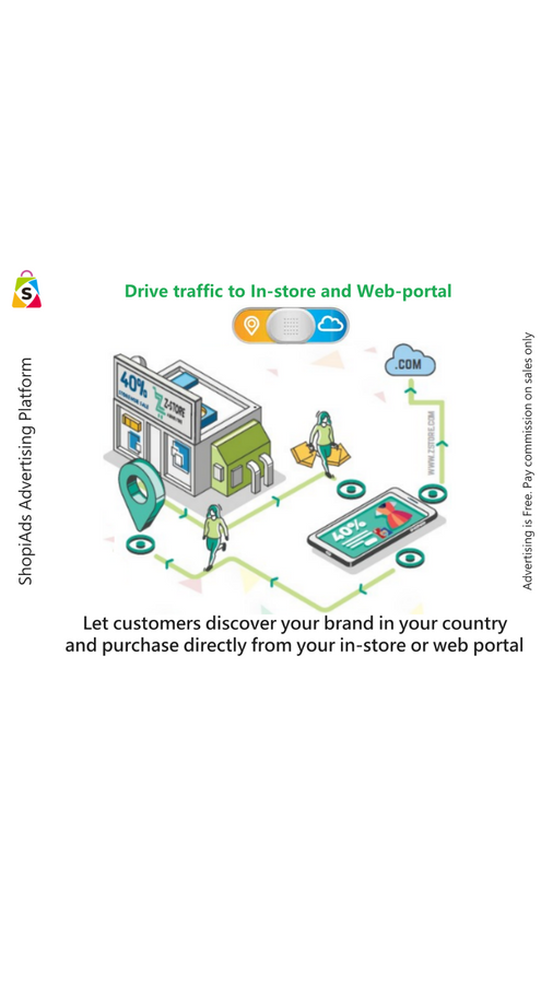 Direcione tráfego para a loja e portal na web