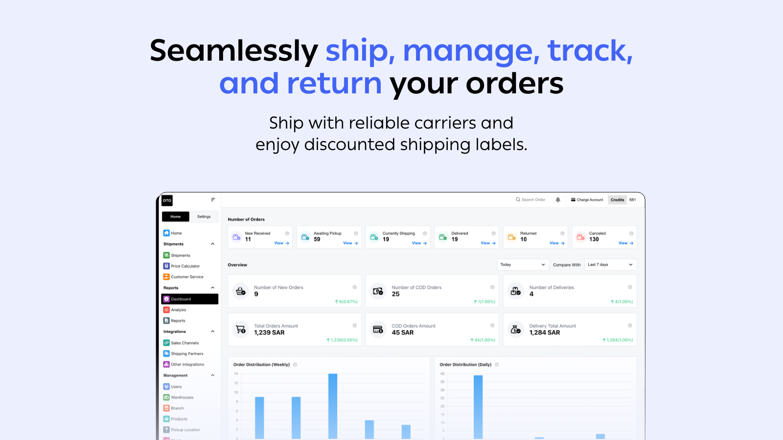 OTO Shipping Software