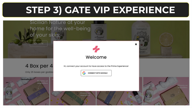 STEP 3) GATE VIP EXPERIENCE