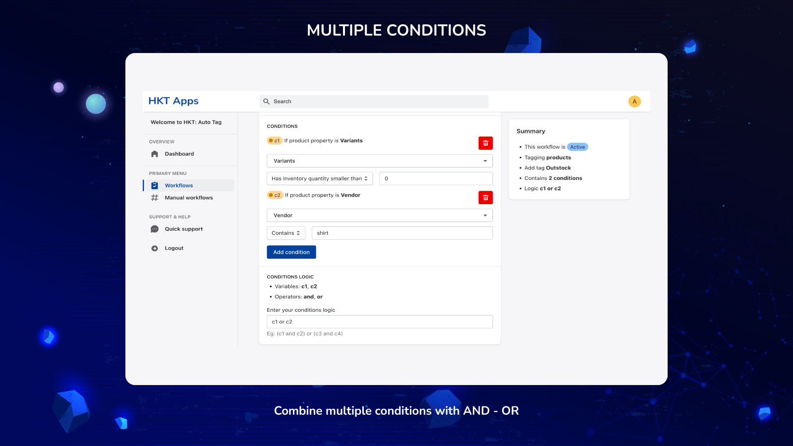 Conditions multiples