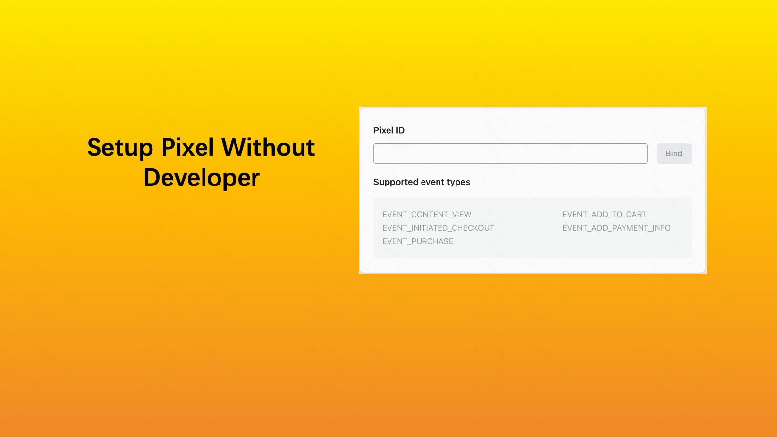 Configurer Pixel Sans Développeur