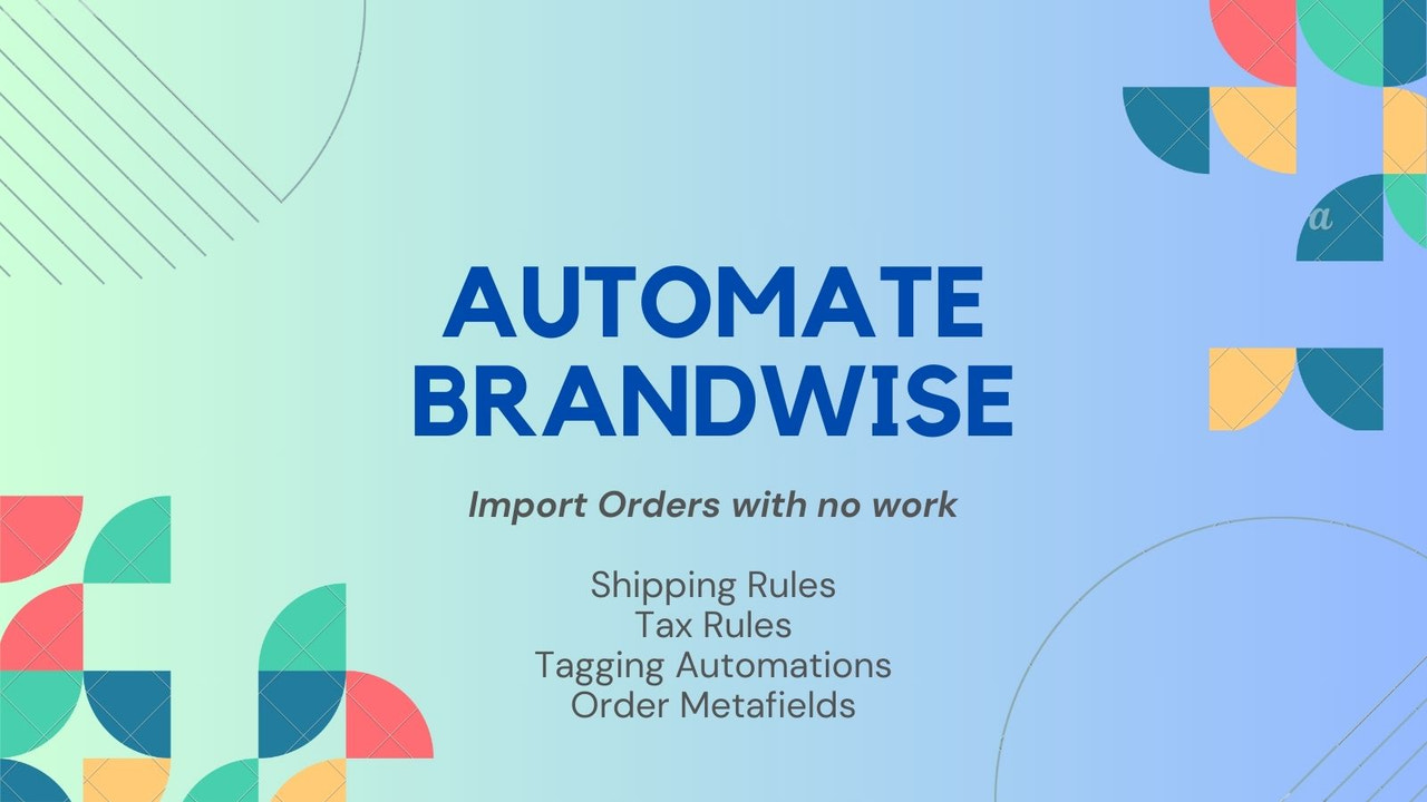 Importe pedidos do Brandwise automaticamente