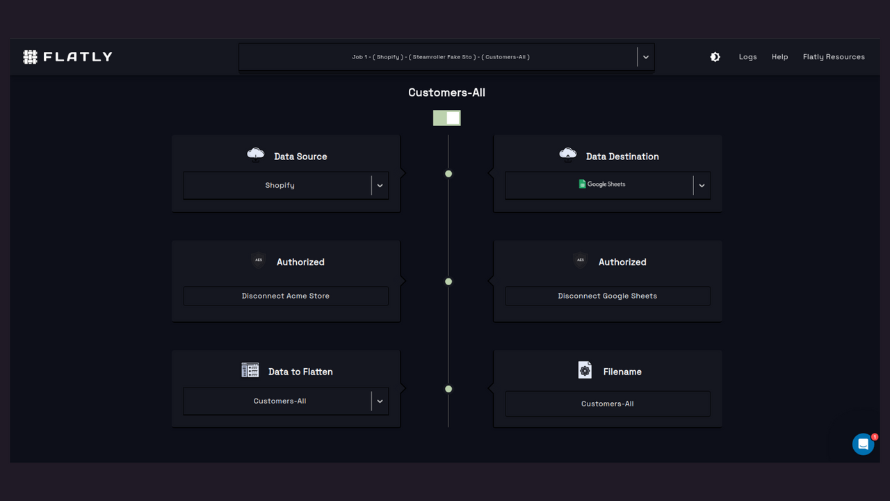 Connecting Shopify in Flatly.