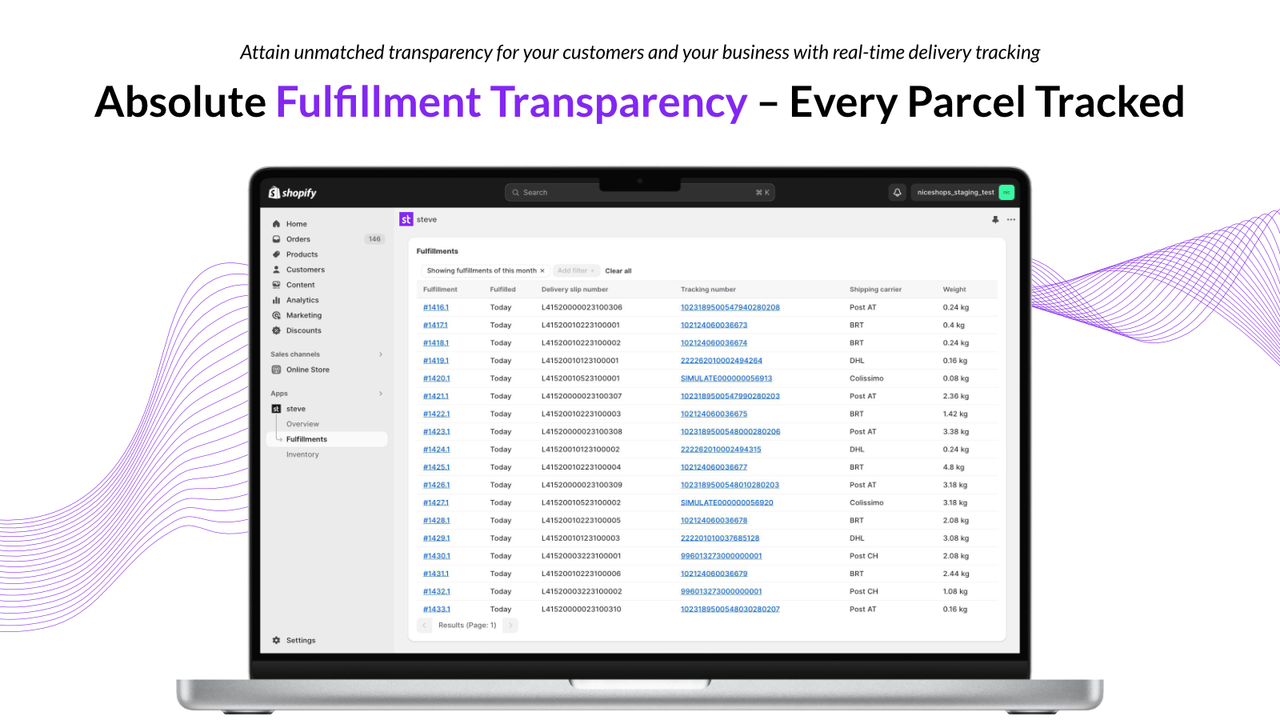 Fulfillment Transparency