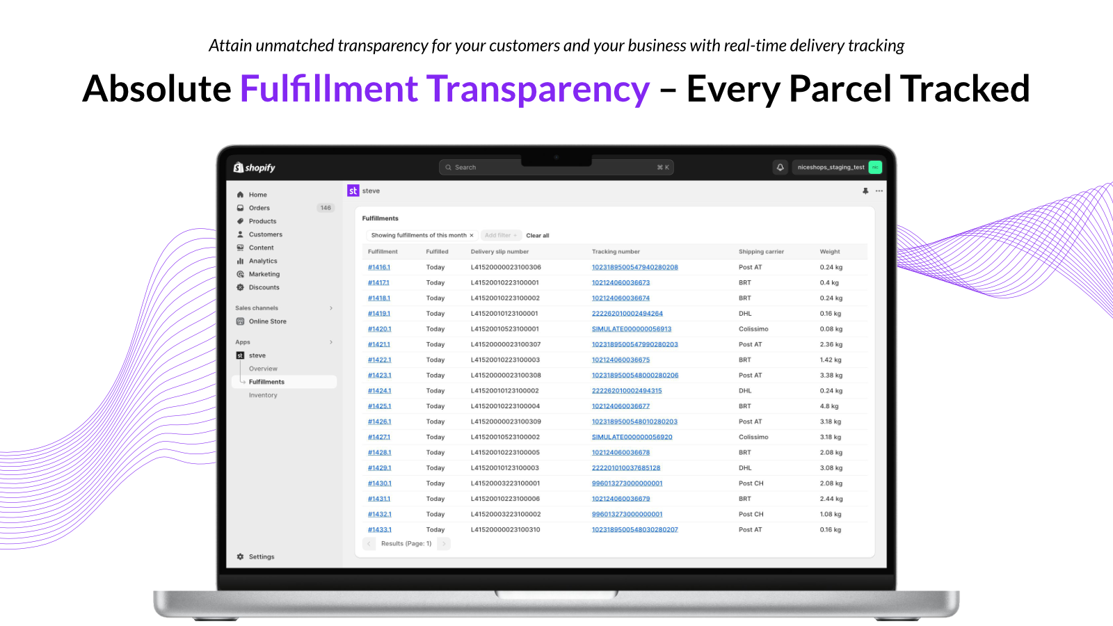 Fulfillment Transparency