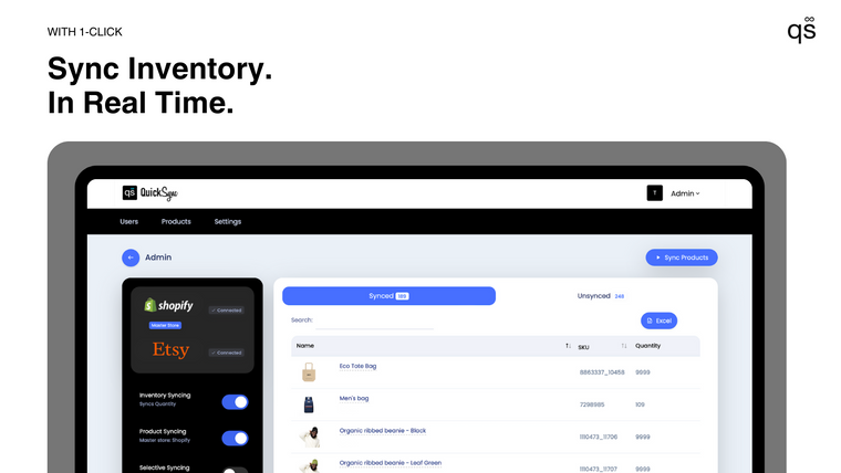 Etsy Integration ‑ QuickSync Screenshot