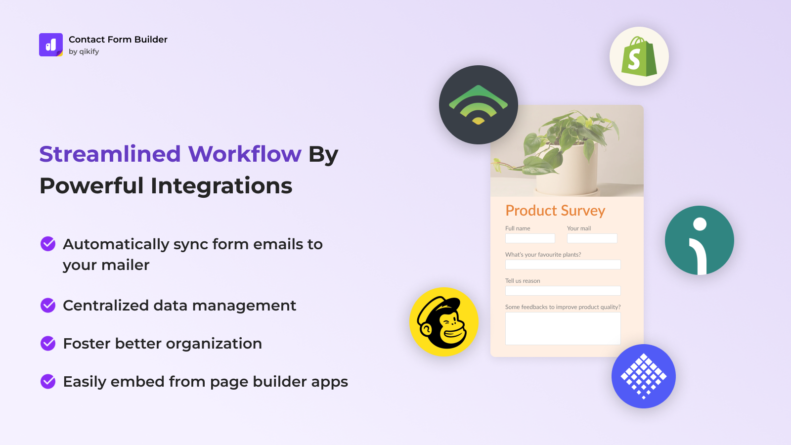 Streamlined workflow by advanced integrations