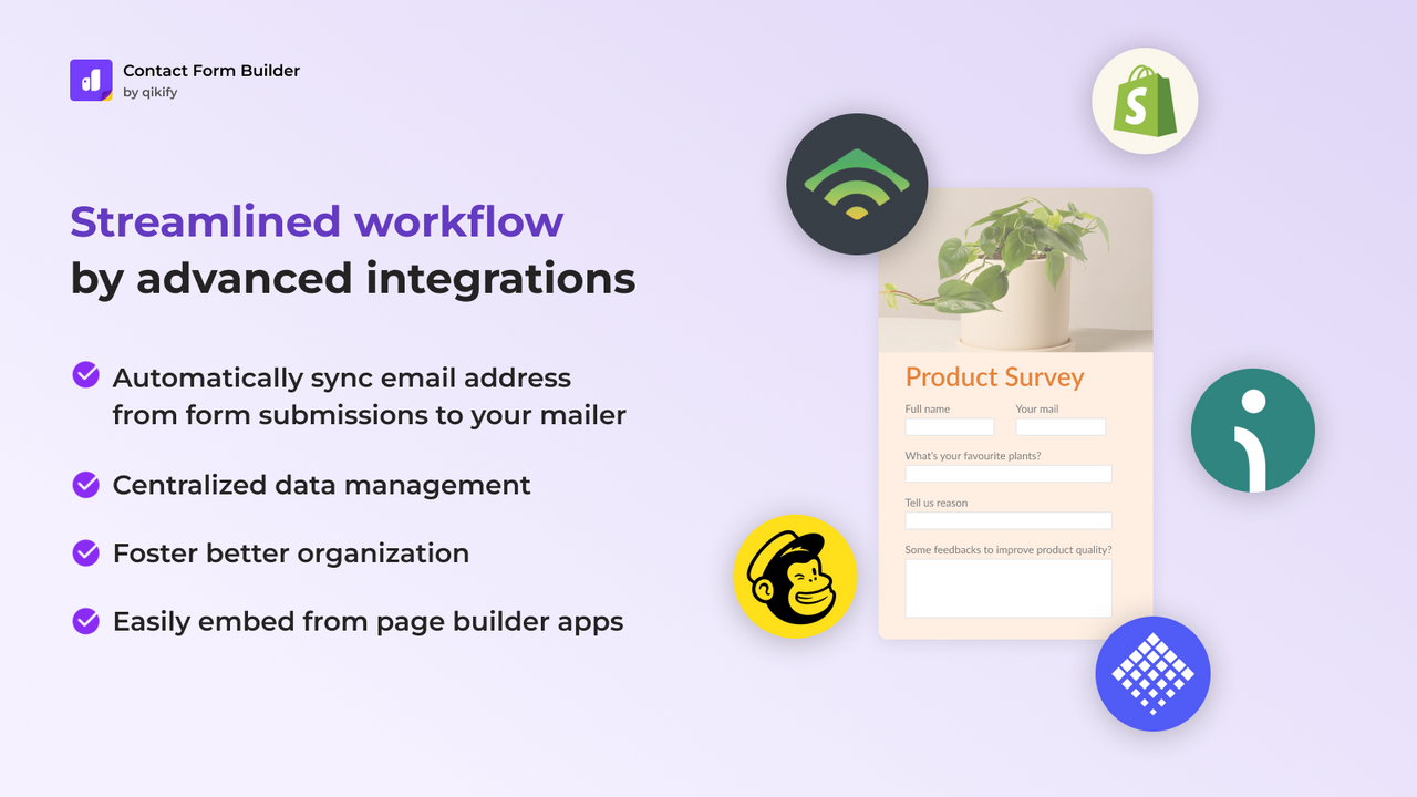 Streamlined workflow by advanced integrations