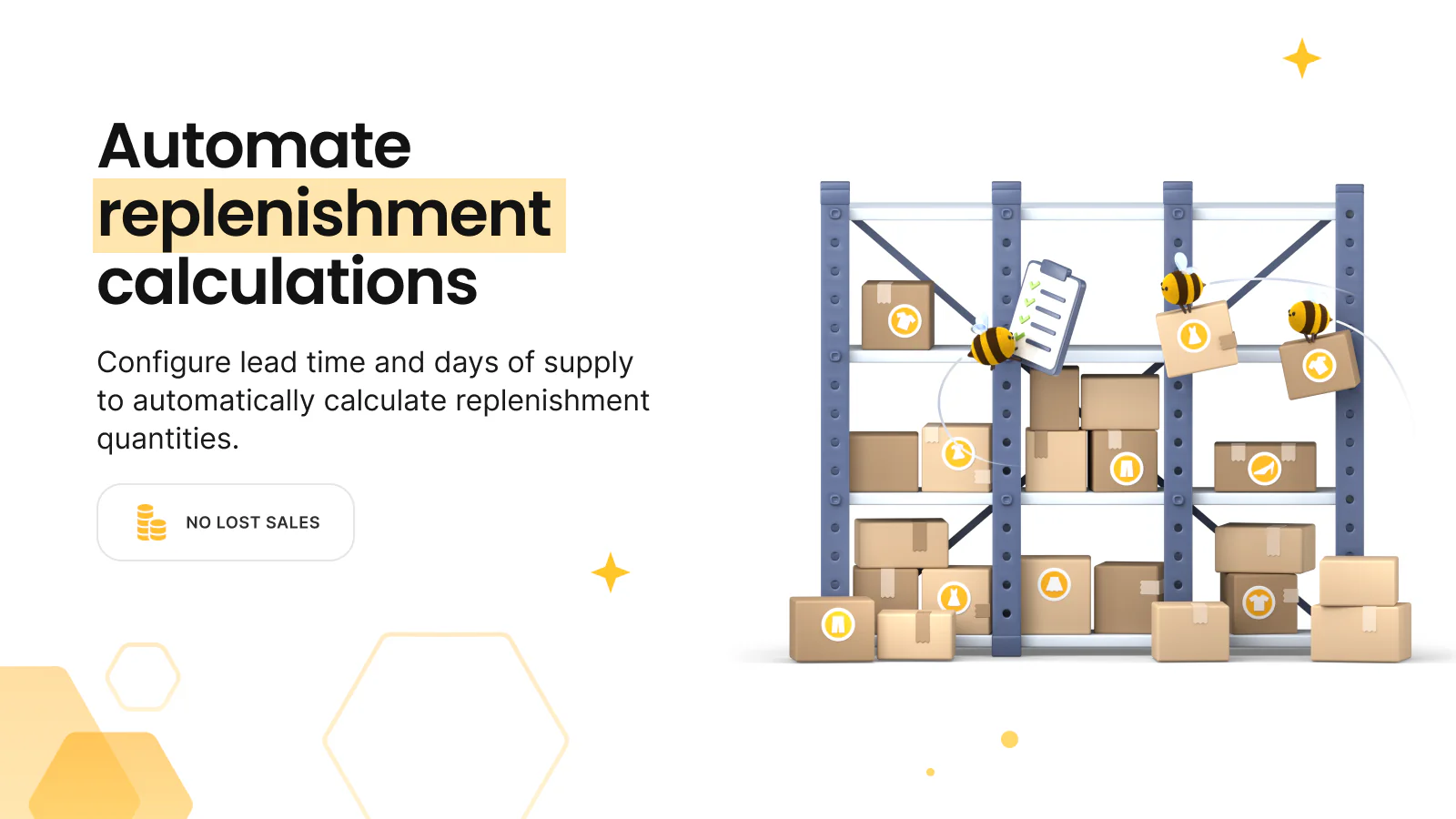 automate replenishment calculations