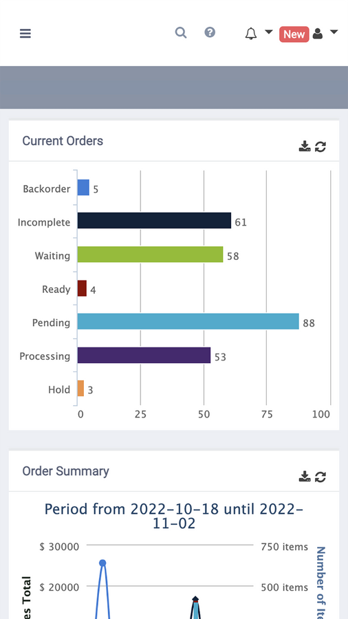 Mobiles Dashboard