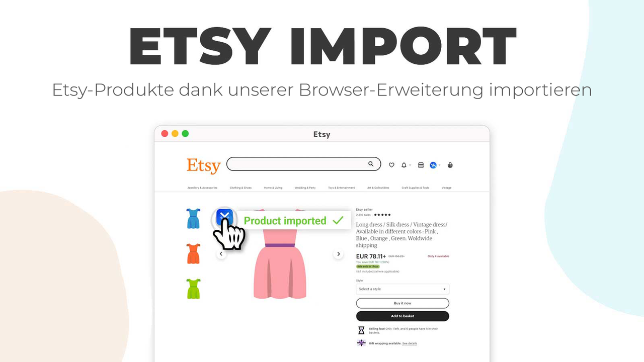 Etsy-Produkte in Shopify importieren