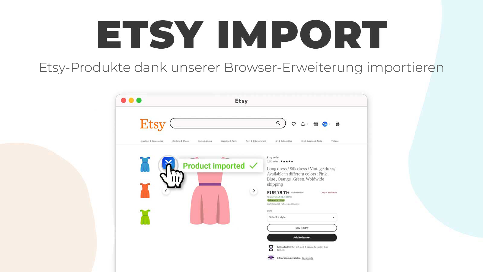 Etsy-Produkte in Shopify importieren