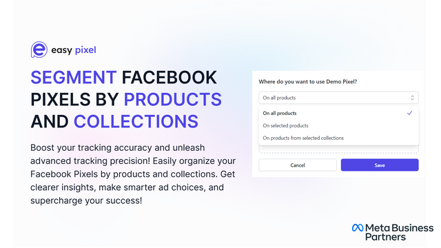 Segmentera Facebook Pixels efter Produkter och Samlingar