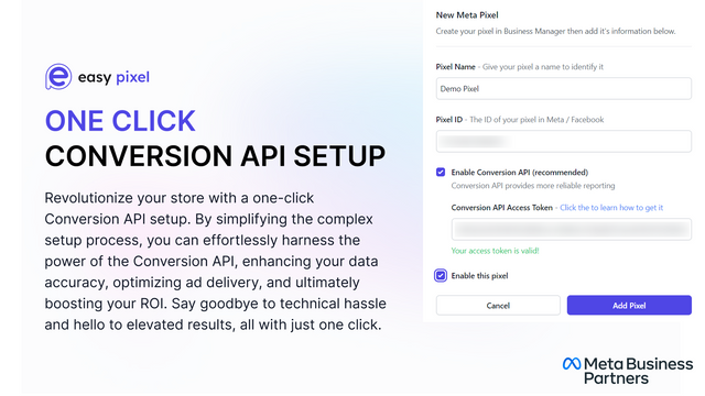 Configuración de la API de Conversiones con un solo clic