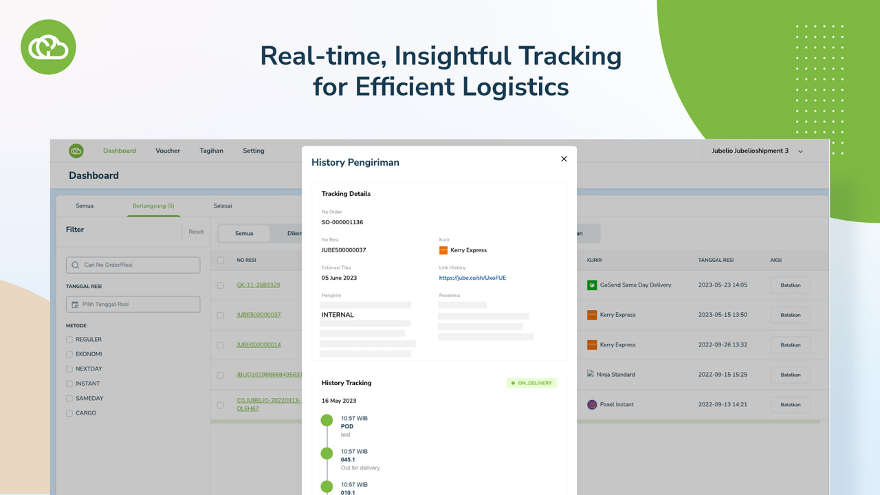 Real-time, Insightful Tracking for Efficient Logistic