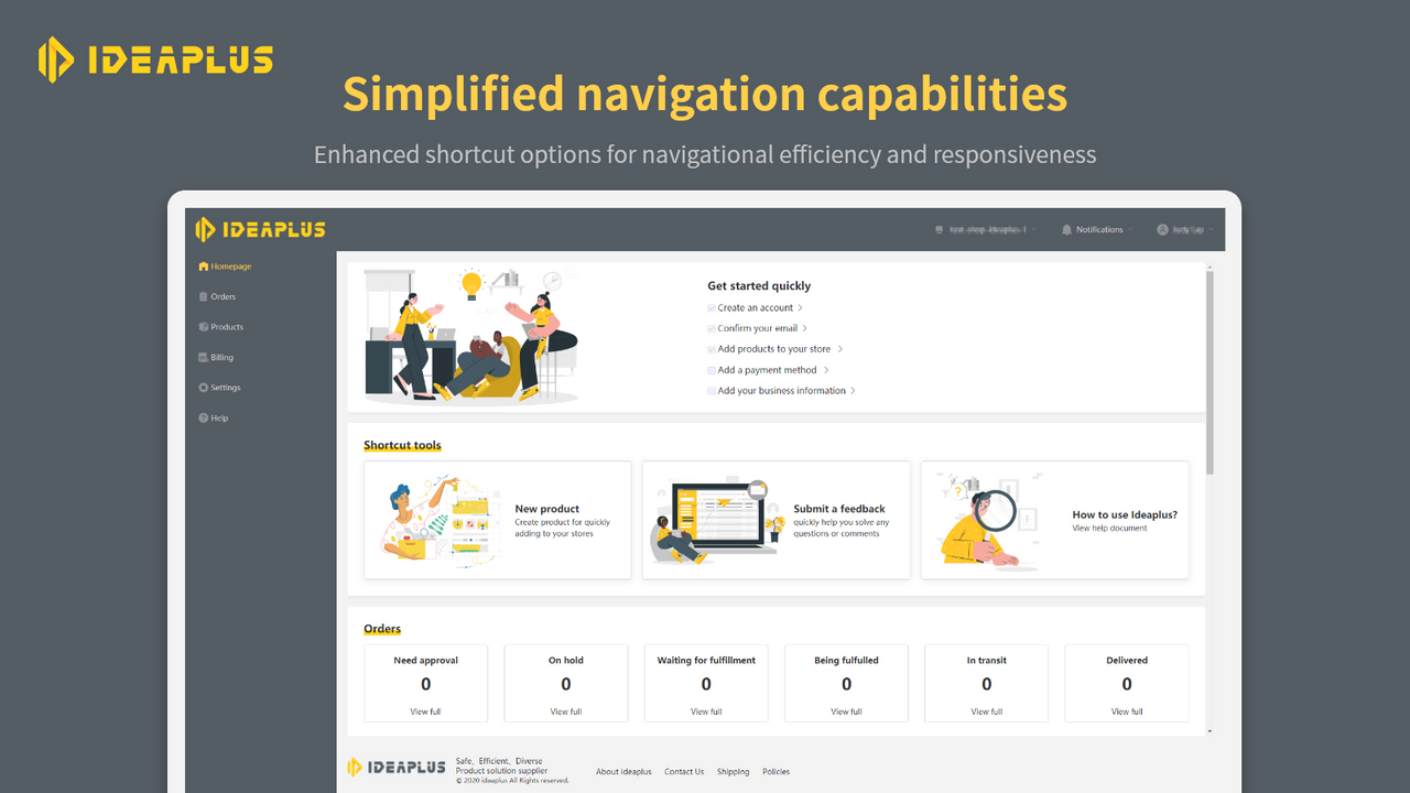 Capacidades de navegação simplificadas