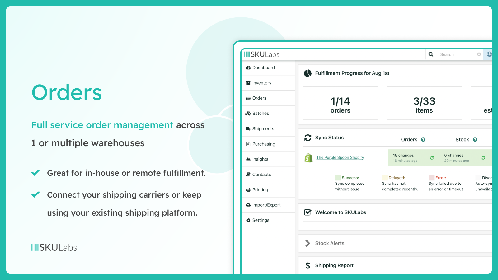 Create returns, dropship and backorder purchase orders easily