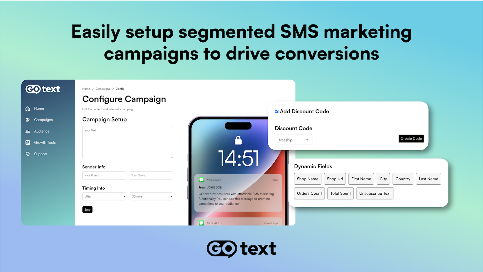 GOtext ‑ SMS Marketing Screenshot
