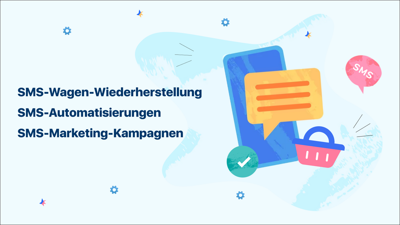 Bestellungen retten mit SMS + GRATS FB-Messenger. Automat. SMS