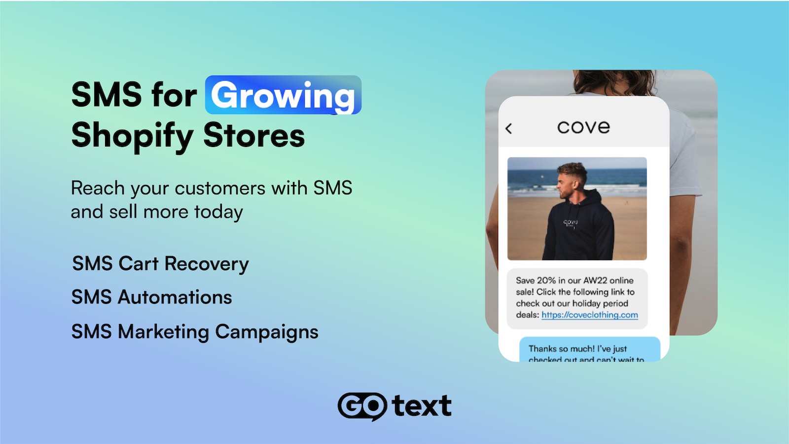 Recover Cart! Cart Recovery, SMS Text Marketing