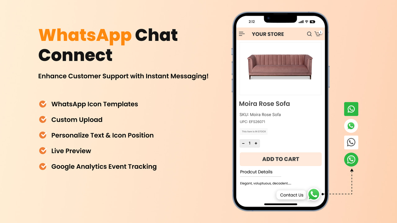 WhatsApp Chat Connect Widget