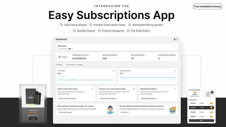 Easy Subscriptions App Screenshot